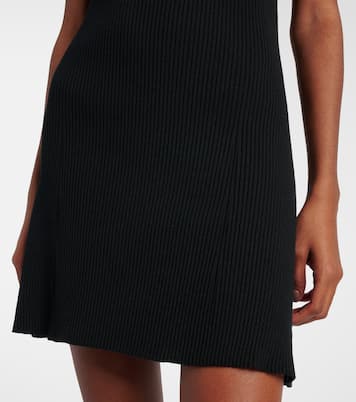 Vestido estilo polo en mezcla de lana | Balenciaga