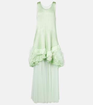 Robe longue à plumes | Xu Zhi