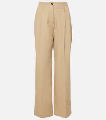 Pantaloni a gamba larga in cotone | Toteme
