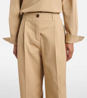 Pantaloni a gamba larga in cotone | Toteme