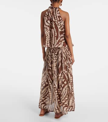 Top Cleo in cotone con stampa  | Poupette St Barth
