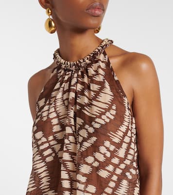 Top Cleo in cotone con stampa  | Poupette St Barth