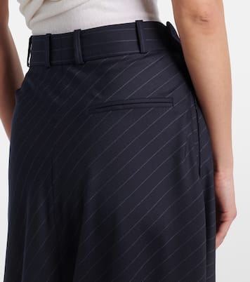 Weite Hose aus Woll-Twill | Loewe