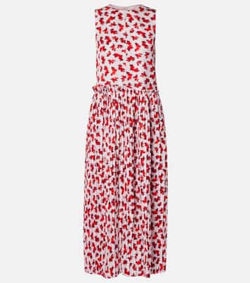 Robe midi à fleurs | Jil Sander