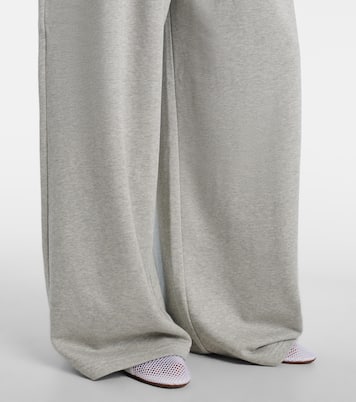 Ruffled cotton-blend track pants | Alaïa