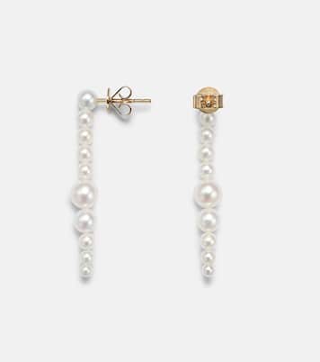 Sienna Moon 14kt gold drop earrings with pearls | Sophie Bille Brahe