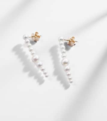 Sienna Moon 14kt gold drop earrings with pearls | Sophie Bille Brahe