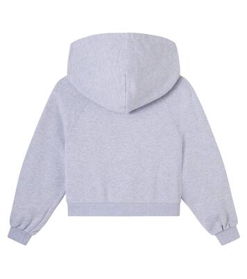 Embroidered logo cotton hoodie | Dolce&Gabbana Kids