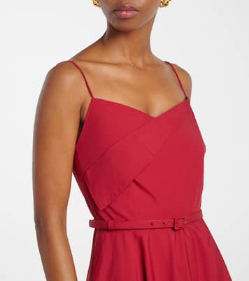 Abito midi in popeline di cotone | Roland Mouret