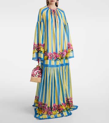 Caftán de algodón a rayas | Dolce&Gabbana