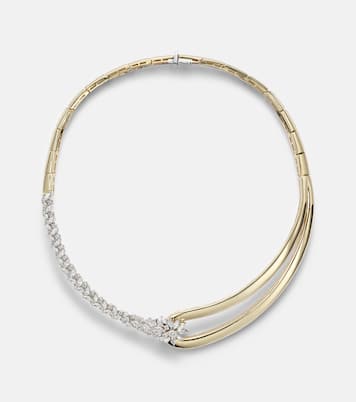 Golden Strada 18kt gold necklace with diamonds | Yeprem