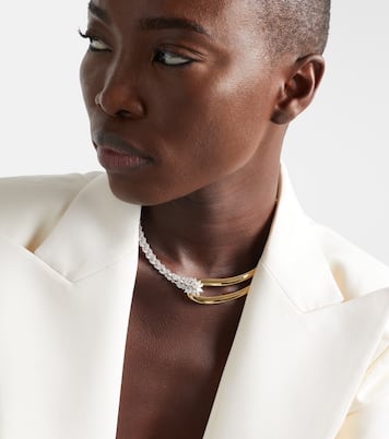Golden Strada 18kt gold necklace with diamonds | Yeprem
