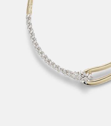 Golden Strada 18kt gold necklace with diamonds | Yeprem