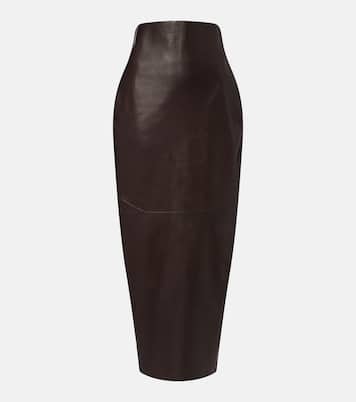 Gonna a tubino in pelle | Rick Owens