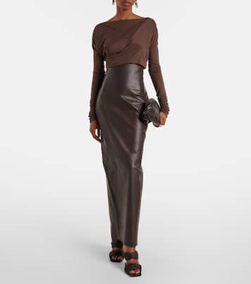 Gonna a tubino in pelle | Rick Owens