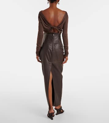 Gonna a tubino in pelle | Rick Owens