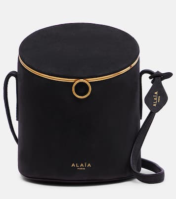 La Canette Small suede bucket bag | Alaïa