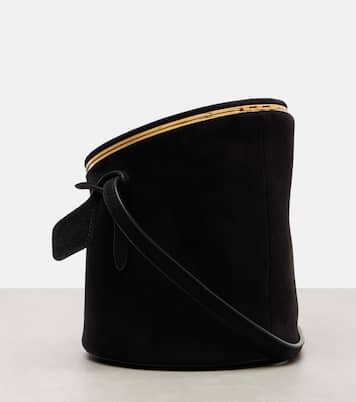 La Canette Small suede bucket bag | Alaïa