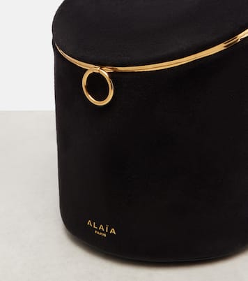 La Canette Small suede bucket bag | Alaïa