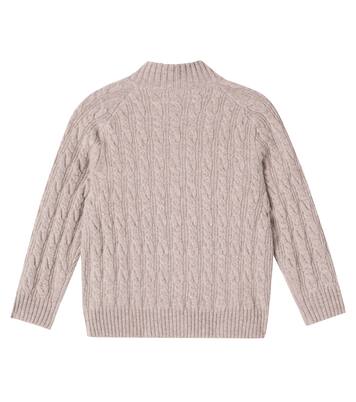 Jasper zip-up wool cardigan | Bonpoint