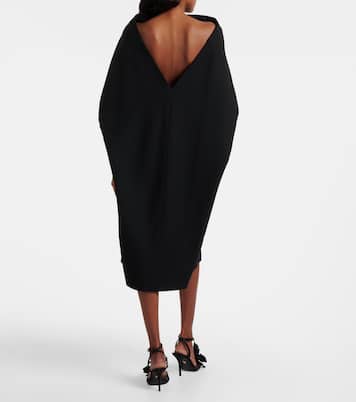 Belted caped midi dress | Ferragamo