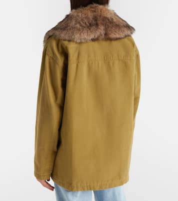 Ronay shearling-trimmed cotton parka | Nili Lotan