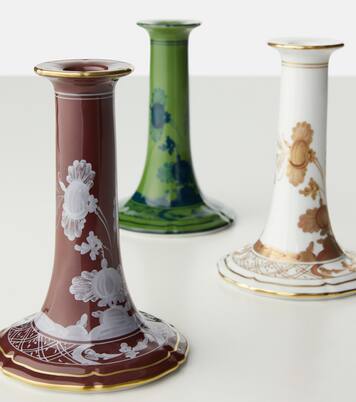 Oriente Italiano porcelain candle holder | Ginori 1735
