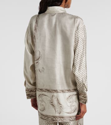 Grado printed silk satin shirt | Max Mara