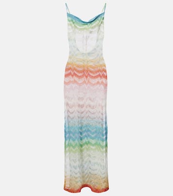 Open-knit lamé maxi dress | Missoni