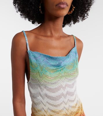 Open-knit lamé maxi dress | Missoni