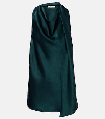 Scarf-detail satin top | Vince