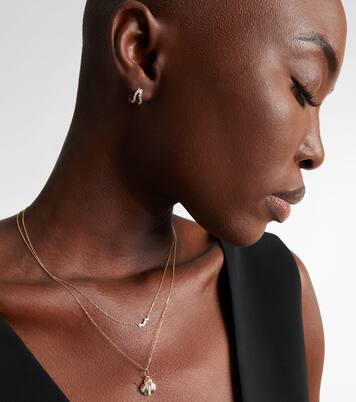 Boucles d'oreilles en or 14 ct (585/1000) avec diamants | Mateo