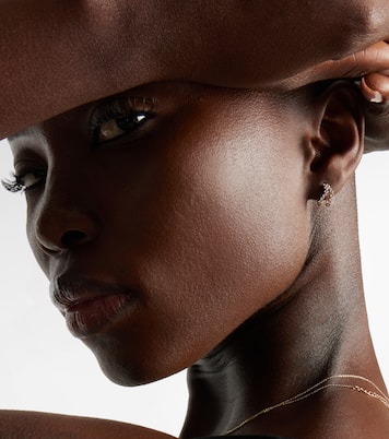 Boucles d'oreilles en or 14 ct (585/1000) avec diamants | Mateo