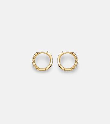 Boucles d'oreilles en or 14 ct (585/1000) avec diamants | Mateo