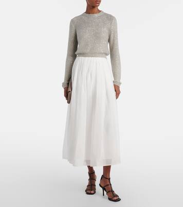 Pullover mit Pailletten | Brunello Cucinelli