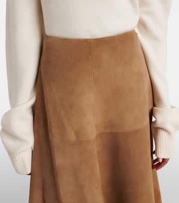 Falda midi Varda de ante | Altuzarra