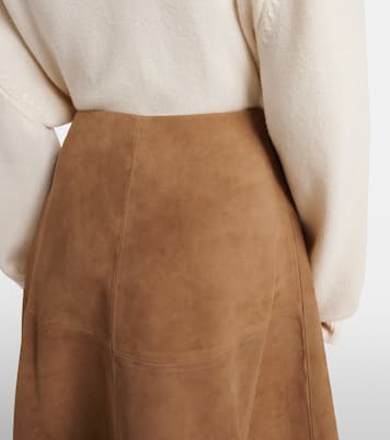 Falda midi Varda de ante | Altuzarra