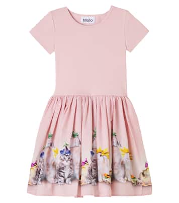 Printed cotton-blend dress | Molo
