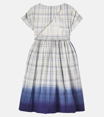Edelweiss checked cotton dress | Bonpoint