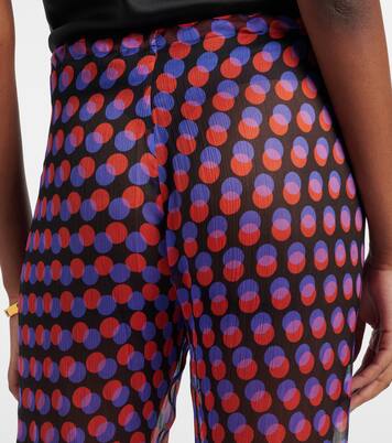 Polka-dot silk straight pants | Dries Van Noten