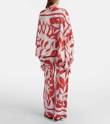 Voto printed silk wide-leg pants | Max Mara