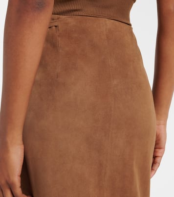 Jupe portefeuille en cuir | Nour Hammour