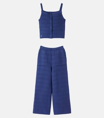 Crochet cotton tank top and pants set | Polo Ralph Lauren Kids