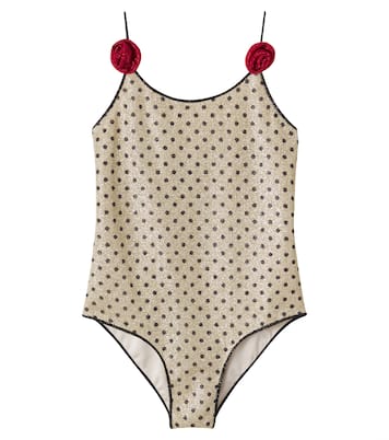 Lumière appliqué polka-dot swimsuit | Oséree Kids