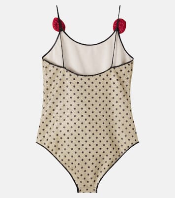 Lumière appliqué polka-dot swimsuit | Oséree Kids