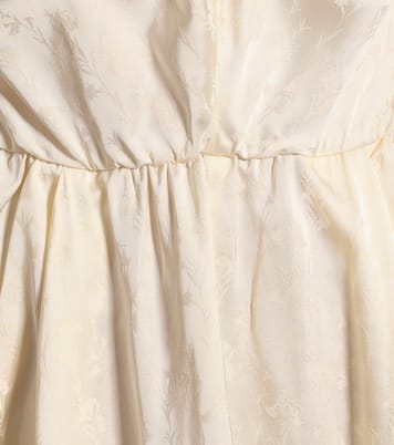 Robe midi Everblooming en jacquard et satin | Johanna Ortiz