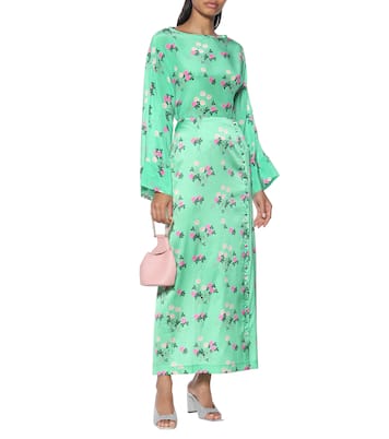 Blusa a stampa floreale in seta | BERNADETTE