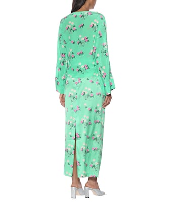 Blusa a stampa floreale in seta | BERNADETTE