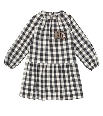 Vestido de algodón a cuadros | Brunello Cucinelli Kids
