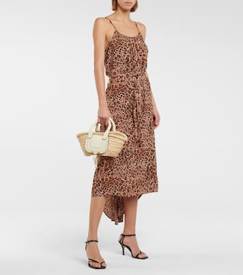 Melissa cheetah-print midi slip dress | Melissa Odabash